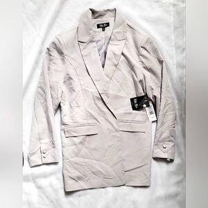 NWT! Lapel Collar Chic Open Blazer Women's Mo-Ka By Santa Fe Apparel Jacket XXL